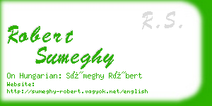 robert sumeghy business card